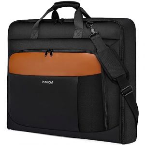 Housse à Vêtements de Costume pour Voyage d'Affaires - Sac à Bagage à Main, Valise Pliable, 3 Pièces - Marron (ZC EU, neuf)