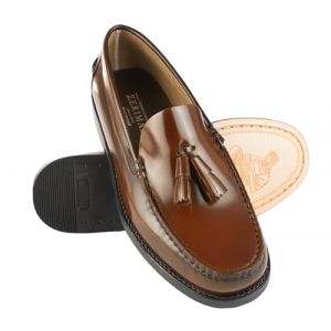 Zerimar Castellanos Homme | Chaussures décontractées en Cuir Naturel pour Hommes | Chaussures en Cuir pour Hommes | Mocassin Espagnol | Mocassin de Masque en Cuir | Cuir Taille 48 (Zerimar Group 1942, neuf)