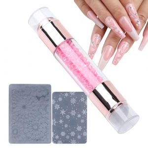 Tampon d'ongles, Stamper à ongles,Stylos d'estampage à la maison | Double fin design Rigiane embelli kit de stylos à empreinte pour femmes Salon à domicile (owniek, neuf)