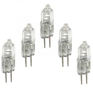 DLEDMOP Ampoules Halog&egrave;nes Ampoule Halog&egrave;ne G4 6V, 5 Pi&egrave;ces, 10W 20W 25W 30W, Lampe &Agrave; Deux Broches, &Eacute;clairage D'int&eacute;rieur, Blanc Chaud 2900K,20W,5 Pi&egrave;ces (moranstor, neuf)