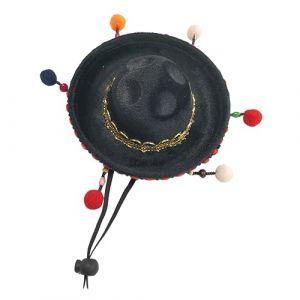 PartyKindom Chapeau Mexicain Mini-chapeau De Carnaval Mini- Mexicain Avec Cordon Sous Le Menton (Brushira, neuf)