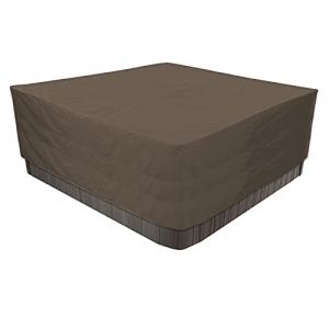 Housse De Protection Carrée Imperméable En Tissu Oxford 420D Pour Spa Extérieur,Bache Pour Bain À Remous Carrée De Jardin, Imperméable, Anti-poussière Et Résistante Aux UV-Coffee Café||240x240x85cm (shangmaodian(Livraison rapide en 7 à 14 jours), neuf)