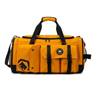 Vllcsla Sac de Sport Gym Duffle Bag Extra Large 43.85 L Sac &agrave; Dos de Sport 2 en 1 avec Compartiment &agrave; Chaussures et Poche Humide, Sac de Fitness de Grande Sac de Voyage (Eco Memos, neuf)
