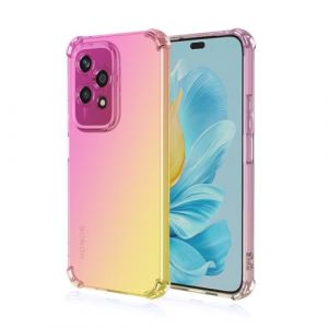 JIAFEI Coque pour Honor 200 Lite 5G &Eacute;tui Protecteur en Souple Silicone TPU Antichoc Housse de Protection en Couleur D&eacute;grad&eacute;e Compatible avec Honor 200 Lite 5G Rose/Or (Jiafei, neuf)