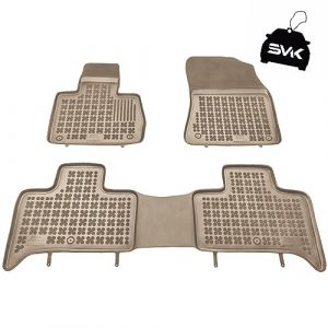 SMK Beige tapis de voiture en caoutchouc pour BMW X5 E53 1999-2006 Améliorez votre confort de voyage avec le tapis antidérapant pour voiture - tapis de sol pour voiture tous temps, protection contre l (SMK TUNING, neuf)