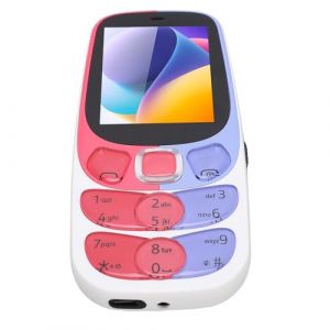 Plyisty T&eacute;l&eacute;Phone Mobile Senior 2G, T&eacute;l&eacute;Phone Mobile &acirc;g&eacute; de 2,4 Pouces 32 Mo et 32 Mo Triple Carte de Veille Triple Big Crystal Buttons Phone Portable avec Une Batterie de 3000mAh pour (White) (Liteerpu, neuf)