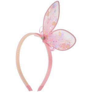TOVINANNA -tête à Oreilles De Lapin à Sequins Groupe Oreilles De Souris Peluche Cochon Loup Bandeau Déguisement Enfant Décor De Cheveux De Lapin Coiffe De Fête Plastique Rose (Qieiyi, neuf)