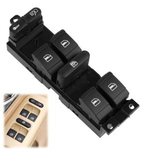 Leve Vitre Bouton &Eacute;lectrique, Interrupteur Leve Vitre, Bouton Leve Vitre, Interrupteur &Eacute;lectrique de Commande L&egrave;ve-Vitre 5ND959857 pour Golf, Polo, Tiguan et Touran, Remplacement Direct (3) (DaFuGuangZhi, neuf)