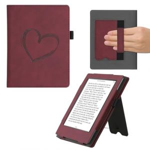 kwmobile Étui pour liseuse électronique Kobo Aura H2O Edition 1 - Housse Rabat liseuse en Simili Cuir (SX-Commerce, neuf)