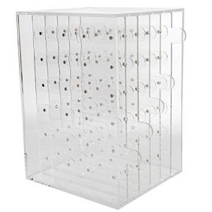 Hamwesh Pr&eacute;sentoir &agrave; Ongles en Acrylique, Bo&icirc;tier en Acrylique Vide Transparent, &eacute;chantillons Magn&eacute;tiques, 5 Couches 60 Grilles, Lavable, Bo&icirc;te de Rangement pour Ongles de qualit&eacute; Alimentaire, (Jutonya, neuf)
