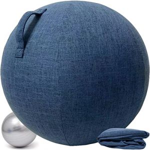 Alywen Ballon Bureau Siege Ballon Gym Ballon Bureau 55/65/75cm Ballon de Grossesse Chaise Ballon avec Housse de Protection Antidérapante Swiss Ball (Wertur, neuf)