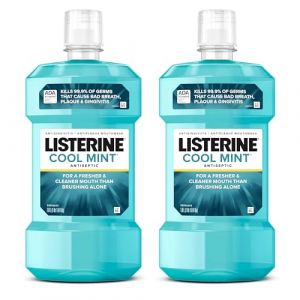 Listerine Mouthwash, antiseptique, antibactérien, traitement de la salle de bain, protection de la plaque et de la gingivite, traitement contre la maladie du gum, lavage de bouche pour adultes (The Marvellous Group, neuf)