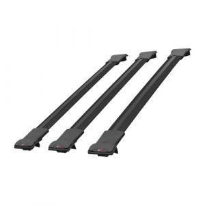 RE&AR Tuning Compatible avec Ford Transit/Tourneo Custom 2012-2023 FLY Model Barres de Toit Railing Porte-Bagages de Voiture Noir Aluminium 3 Barres (IPQI, neuf)