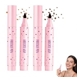 Stylo de Tache de Rousseur Semi Permanent, 2025 Nouveau Freckles Pen, Tampon pour Taches de Rousseur Imperméable, Fausse Tache de Rousseur Naturelle (soft+dark) (boyanboyan, neuf)