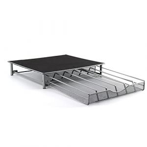Organisateur de cuisine de tiroir de support de dosette de capsule de café Compatible avec les capsules de magasins de dosettes de Nescafé Dolce Gusto-36 PCS-Gris-39 * 35 * 7.5cm (Hechheu, neuf)