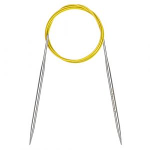 Coopay 1 Pi&egrave;ce Aiguille &agrave; Tricoter Circulaires 4,5mm, Aiguilles Circulaires Tricot 120cm de Long, Aiguille Circulaire en M&eacute;tal avec Fil Flexible pour Tricoter Bonnet, Chaussettes, Pulls, Manches (YutongTech, neuf)