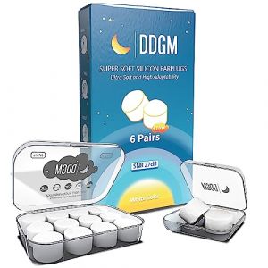 DDGM x14 boules quies, bouchon d'oreille pour dormir anti bruit en silicone. Remedies anti ronflement 27dB. Bouchon oreille piscine confortables, adaptables et lavables. Bouchons earplugs concert (MindGap, neuf)