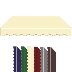ZYXQQJ Tissu De Remplacement pour Auvent De Terrasse 250×200 300×250 350×300 500×300cm Toile De Rechange Store Banne Auvent De Fenêtre(Beige,18x10ft/550x300cm) (AuroraStock, neuf)