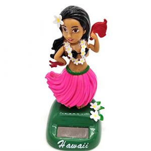 Baitang Figurine Solaire Dansante, Danseuse Hawaienne Voiture Qui Bouge, Jouet Voiture Solaire Balançoire Poupée Hawaiian Fille Danse Jouet, Figurine Hawaïenne Voiture Décoration De Voiture Solaire (lu jiao mao yi shang hang, neuf)