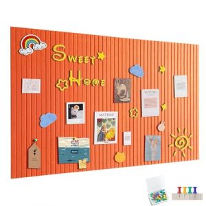 Grand tableau d'affichage de 120 x 90 cm, grande plaque en liège, panneau décoratif en liège en feutre, 0,9 cm d'épaisseur, tableau photo pliable avec ruban adhésif autocollant, feutre autocollant (yjspbsm-shop, neuf)