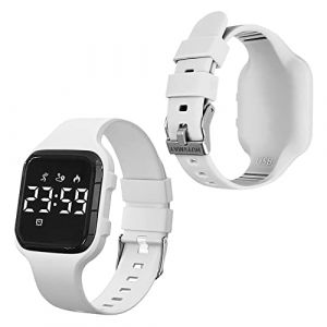 HUYVMAY Podom&egrave;tre Montre pour Femmes et Enfants, Montre Bracelet Fitness Non Connect&eacute;e sans App,Chargement USB 1 Heure pour 21 Jours d'Utilisation, Podom&egrave;tre, Calories Compteur, Minuterie, 3 R&eacute;veils (HuiRuiYuan, neuf)