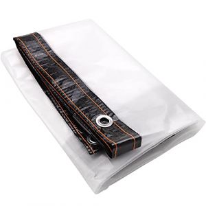 Lwuey Bâche Transparente avec œIllets, Imperméable Exterieur Épaisse Indéchirable Résistante Aux UV Plantes Serre Patio Animaux Meubles Jardin Tente Terrasse Utilisable Pluie Stabilisée(3mx2.5m) (Liwuwer, neuf)