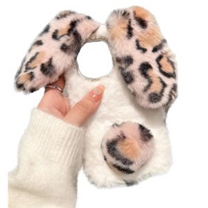 Tivenfezk Nadoli Lapin Coque pour Xiaomi Redmi Note 13 Pro Plus 5G,Hiver Oreille De Lapin Peluche Fausse Fourrure Cover Femmes Filles Belle Duveteux Arri&egrave;re Bunny &Eacute;tui Housse (Nadoli, neuf)