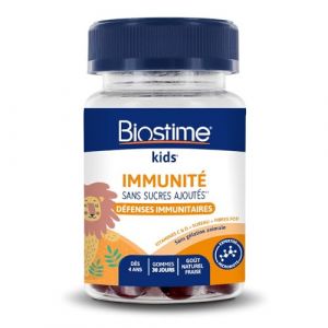 BIOSTIME Kids Immunité x30 gommes - vitamines C & D, zinc, extrait de Sureau (FINDS 50, neuf)
