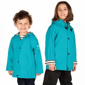 Breizh Ocean - Ciré Imperméable Enfant ELVEN, Intérieur Rayé Marinière avec Capuche - 1 an à 14 Ans (BREIZH OCEAN, neuf)