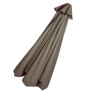 ILiemao Toile de Rechange pour Parasol 200/230/250/270/300/350 cm À 6/8 Baleines Polyester Auvent de Remplacement pour Parasol de Cour Jardin Plage(P2,9.8ft 300 cm 8 Ribs) (sanroy, neuf)