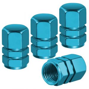 Flaconi 4PCS Bouchon Valve Pneu Voiture,Bouchon Pneu Voiture,Bouchon de Valve Voiture,Bouchon Valve Pneu,Valve Pneu Voiture,Bouchon de Valve,Convient à la Plupart des Voitures (Bleu) (shenhua auto, neuf)
