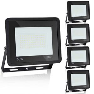 Ikodm Projecteur Spot LED Extérieur 50W, Éclairage Étanche IP66, 8500LM Super Lumineux 6000K Blanc Froid pour Arbre, Pelouse, Terrain de Sport (GreenThumbs EU, neuf)