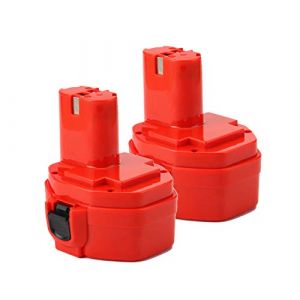 2X Shentec 14.4V 4.5Ah Ni-MH Batterie pour makita PA14 1420 1422 1433 1434 1435 1435F 192600-1 193985-8 192699 193157-5 193158-3 (Shentec FR, neuf)