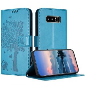JayModCase Coque pour Samsung Galaxy Note 8, Coque Portefeuille Housse Cuir avec Porte Cartes et b&eacute;quille Fermeture magn&eacute;tique &Eacute;tui pour Samsung Note 8 - Bleu (HXM STORE - EU, neuf)