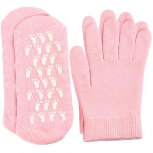 Gants et chaussettes hydratants pour mains s&egrave;ches, gel spa pour les pieds adoucit le silicone craquel&eacute;, chaussettes et gants hydratants pour les pieds pour une hydratation de nuit (hefeishikaiyuanlijiudianyongpinyouxiangongsi, neuf)