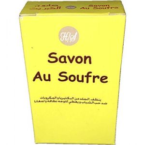 SAVON DE SOUFRE FABRIQUE AU MAROC LOT DE 2 (ACHE SHOP, neuf)