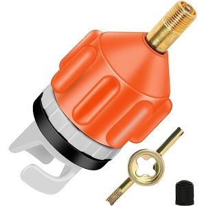 YOUNLEN Adaptateur de Kayak,Sup Adaptateur Valve,Convertisseur Gonflable Pompe à Air pour Canoës,Stand Up Paddle Boards,Planches à Pagaie,Applied to Inflatable Boats, Canoes, Kayaks (YOUNLEN Store, neuf)