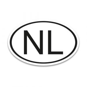 Autocollant NL indicatif de pays Pays-Bas 17,5 x 11,5 cm conforme DIN - kfz794 (easydruck24, neuf)