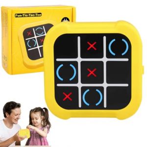 Tic Tac Toe Bolt Game Console, 4 in 1 Morpion Electronique pour Enfant et Adultes,Console de Jeu de Voyage Portable,Jeux de Soci&eacute;t&eacute; pour la Formation &agrave; l'&eacute;ducation et &agrave; la M&eacute;moire pour Tous Les &acirc;ges (PAPAPANOU_RAFAELLA, neuf)