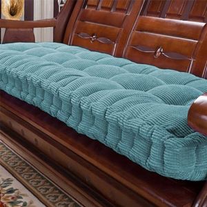 Coussin de banquette &eacute;pais et moelleux 2/3 places,Coussin de si&egrave;ge de banc &eacute;pais en velours Coussin de sol Coussin de canap&eacute; Matelas pour la maison, le patio et la balan&ccedil;oire (100*50cm,Bleu) (ping bu, neuf)