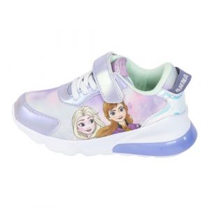Disney Elsa et Anna Chaussures Fille, Chaussures Sport La Reine des Neiges Baskets Lumineuse, Tailles EU 25 à 32 (Lila, Système Taille Chaussures EU, Enfant de 2 à 5 Ans, Femme, Numérique, Moyen, 26) (La Esencia, neuf)