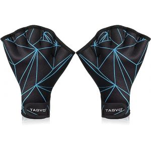 TAGVO Gants de Natation Fitness, Gants palmés de Natation, Aquatic Fitness Résistance Eau Palmés Gants, Néoprène Palmés Gants d'entraînement pour Homme Femme Adulte Fitness Nage Surf Bain Gants (lipsd eu, neuf)