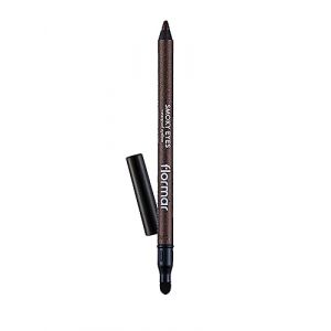 Flormar Smoky Eyes Waterproof Eyeliner &ndash; crayon yeux waterproof longue tenue avec applicateur &eacute;ponge &ndash; couleur intense, texture cr&eacute;meuse & maquillage yeux pro, 06 Outstanding Bronze (Flormar Cosmetics GmbH, neuf)