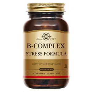 Solgar B-Complex Stress Formula - Fatigue, Syst&egrave;me nerveux - Complexe de vitamines B (B1, B2, B3, B5, B6, B8 et B12), levure de bi&egrave;re et vitamine C - Compl&eacute;ment Alimentaire - Flacon de 90 comprim&eacute;s (Luzern, neuf)