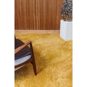 RugVista Comfy Tapis Tapis &agrave; Poils Longs/Shaggy, 200x300 cm, Rectangulaire, Poil Moyen, Nettoyage &agrave; Sec, Chambre pour Jeunes et b&eacute;b&eacute;s, Pas de substances nocives, Jaune (Rugvista, neuf)