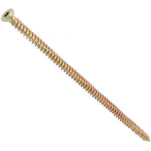 AERZETIX - C44671 - Lot de 20 Vis pour béton Ø7.5x182mm à empreint étoile T30 - montage directe sans cheville - à tête fraisée - en acier zingué - ancrage fixation bâtiment charpente bois (Tuning, neuf)