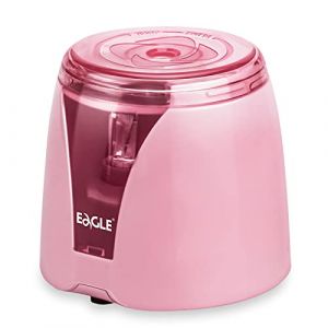 Eagle Taille-crayon automatique portable - Fonctionne avec piles - Convient pour les enfants, la maison, l'école et le bureau - Rose (TYI Store, neuf)