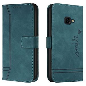 Lihondar Coque pour Samsung Galaxy Xcover 4 / 4S, Etui Portefeuille Samsung Xcover 4 / 4S, Protection Etui &agrave; Rabat Housse en Cuir PU avec Antichoc TPU [Magn&eacute;tique] pour Samsung Xcover 4 / 4S (Vert) (LiHondar, neuf)