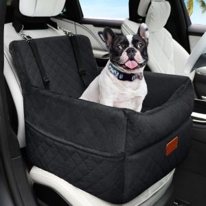 HEGGCOOE Siège de voiture pour petit chien, en mousse à mémoire de forme avec coussin épais pour chiens de taille moyenne de moins de 15,9 kg, lit amovible lavable pour chien, siège auto pour animal (shengduna, neuf)