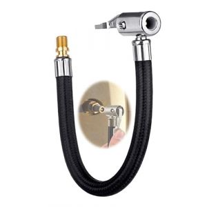 HUVZOR 20CM Gonfleur Pneu d'extension Cordon Adaptateur de Valve de Pneu Extension de Pompe Voiture Tube d'extension de Gonfleur de Pneu, tuyau gonflage pneu, pour Voiture Moto V&eacute;lo (Volumetech OU, neuf)